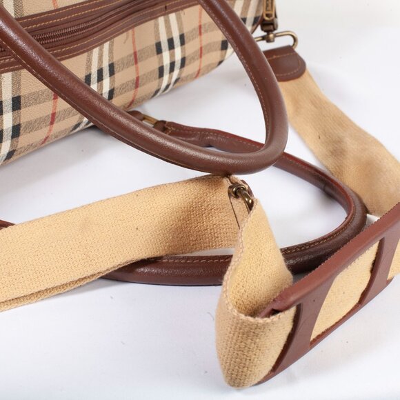 Authentic Burberry Signature Check Boston Holdall Duffle Bag - Picture 4 of 13